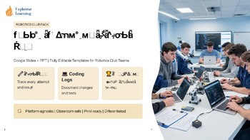 Coding Challenges Build Logs Robotics Club Pack | Lesson & Reflection