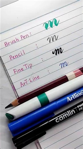 How To Draw Beautiful Letter m in Cursive Style #calligraphy #writing