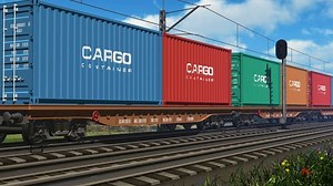 Freight Train Cargo Containers Passing By Stock Footage Video (100% Royalty-free) 1890565 | Shutterstock
