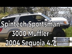 Toyota Sequoia Spintech 3000 Sportsman Muffler: Before & After VS Flowmaster Magnaflow Borla