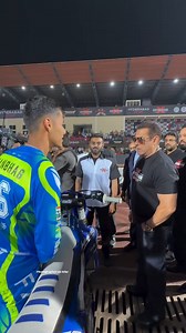Salman Khan x the daredevils of Indian Wheelers, introduced by Veer Patel, this is what peak adrenaline looks like. 🔥🏁 📹 - @indiansupercrossleague #IndianSupercrossRacingLeague #Racing #EurosportIndia | Eurosport India