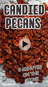 These quick & easy candied pecans are ready with just 5 ingredients in 5 minutes on the stove. https://www.alphafoodie.com/easy-candied-pecans/ #candiednuts #candiedpecans #ThanksgivingRecipes #holidaymeals | AlphaFoodie | Facebook