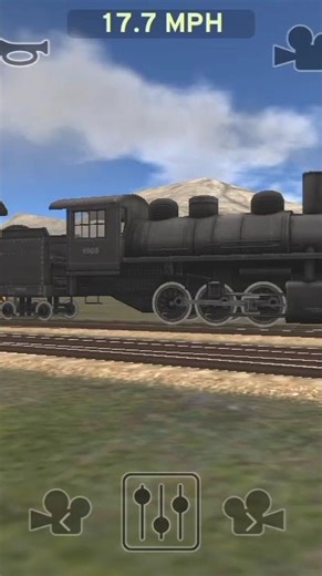 i made this 34 long train powered by tank engines in train and railyard sim ( sorry if its laggy)