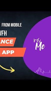 How to Apply Infosys Attendance Work From Home | InfyMe | Apply from Mobile #shorts #infyme #WFH