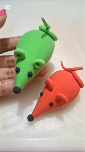 DIY idea 🐀 How to make easily mouse 🐀 with Super clay #funny #clay #music #trend #clay #mouse #viral