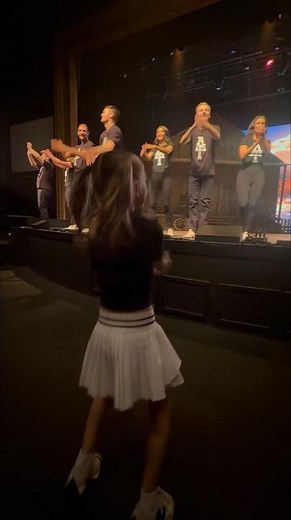 Madilyn watching her Daddy in his show with all her friends. #fyp #dance #dancer #viral #viralvideo