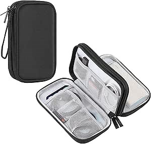Electronic Organizer, Travel Cable Organizer Bag Pouch Electronic Accessories Carry Case Portable Waterproof Double Layers All-in-One Storage Bag for Cables, Cord, Charger, Power Bank, Phones,