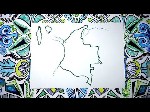 Learn how to draw the map of Colombia easily step by step