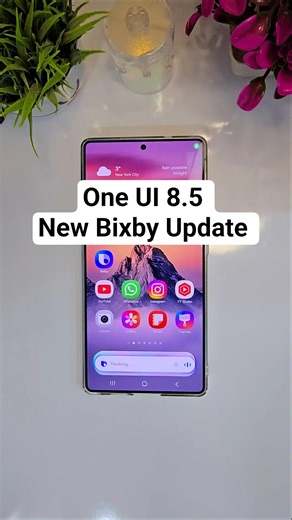 One UI 8.5 Bixby Update on S25 Ultra Samsung #shorts #youtubeshorts #bixby