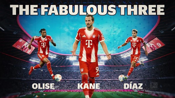 Kane, Díaz und Olise sind Bayerns neues Super-Trio