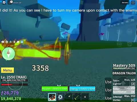 How to: Dragon Talon 360 (blox fruits)