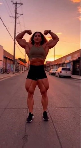 Muscular Strong woman #muscleswoman #fbb #femalebodybuilder #muscles #gymworkout #motivation