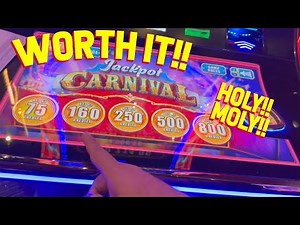 EPIC JACKPOT on Jackpot Carnival Timberwolf Slot Machine by VegasLowRoller!!