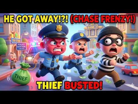 Funny Police vs Thief Cartoon Animation 😂 | Epic Chase Comedy Video | 3 Minute Funny Cartoon#police