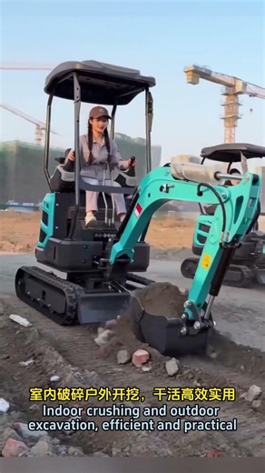 Mini excavators are powerful, fuel-efficient, and cost-effective for construction #digger #excavator