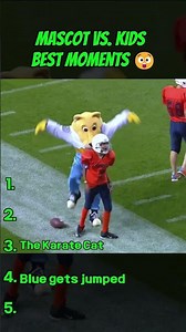 Mascot Vs. Kids Football Funniest Moments 🏈