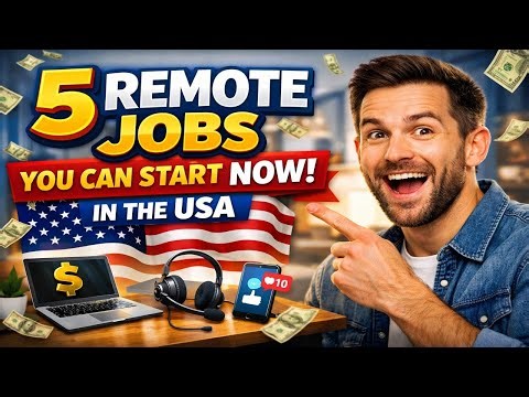 5 Remote Jobs You Can Start NOW in the USA (No Experience Needed)