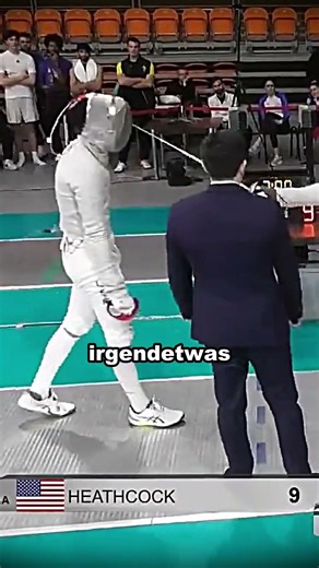 Fencing duel escalates? 😯