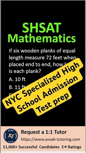 SHSAT Math Word Problem Practice Question Explained Clearly