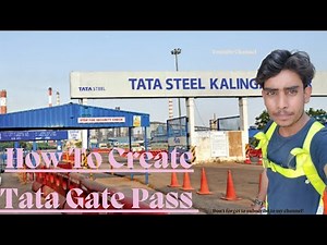 How to create TATA Steel gate pass #tatasteel