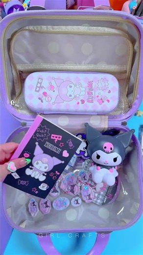 AUSPACKEN VON KUROMI SCHULMATERIALIEN #shorts #youtubeshorts
