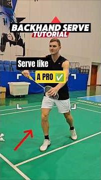 Short Backhand Serve Tutorial - badminton by Viktor Axelsen ✅ #badminton #serve #axelsen