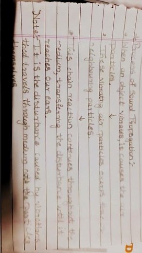 Class 9th sound chapter process of sound propagation #shorts