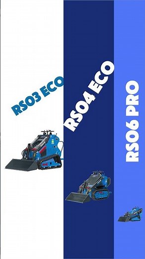 RIPPA Mini Skid Steer Lineup: RS03, RS04 & RS06 PRO Specs Review 🚜 #shorts #rippa #skidsteer