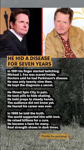 Michael J. Fox Hid His Disease For 7 Years