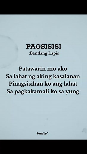 PAGSISISI - Bandang Lapis (Lyrics)