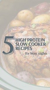 Comment WEEK27CP for 5 High-Protein Crockpot Dinners⁣ 🏈 Back-to-school and after-school sports = hectic! These 5 high-protein crockpot dinners cook themselves, fuel your whole family, and keep you on track with your weight loss goals. Comment WEEK27CP for the full recipes | Holly Hillyer