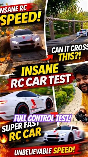 INSANE RC Car Bridge Challenge 😱 Super Fast RC Speed Test | RC Toys With Arnab #rcdriver