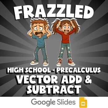 Vector Add & Subtract FRAZZLED Math Game - No Prep PreCalculus Review Activity