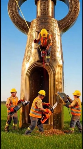 GIANT VINTAGE KEY DIY: Turning a Massive Giant Key into a Secret Luxury Treasure Vault! 🔑😱