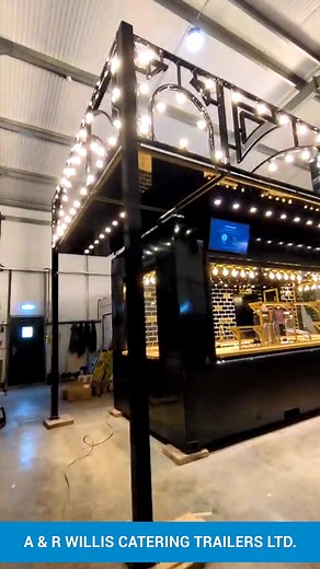 49K views · 366 reactions | You've seen the pictures now see the FULL WALKTHROUGH From exterior to interior – see our latest black & gold churro container in full detail. Hand-fitted oak, custom tiles, premium finishes throughout. Built to perform. Ready to impress. #CateringContainer #BespokeBuild #ChurroBar #FairgroundTrading #MobileCatering #ContainerConversion #ARWillis #UKManufactured #CateringBusiness #FoodBusiness | A & R Willis (Catering Trailers) Ltd. | Facebook