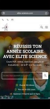 Navigation sur le site web: www.elite-science.com 🔥🔥🔥