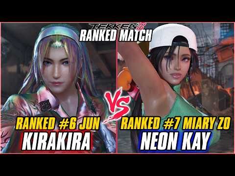 TEKKEN 8 ▰ KIRAKIRA (#6 Ranked Jun) vs NEON KAY (#7 Ranked Miary Zo) ▰ TEKKEN 8 RANKED GAMEPLAY
