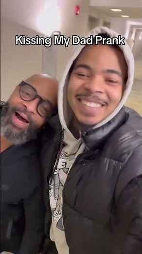 Give your dad a kiss #kissyourdadtrend #dadreaction #trends #affection #fyp
