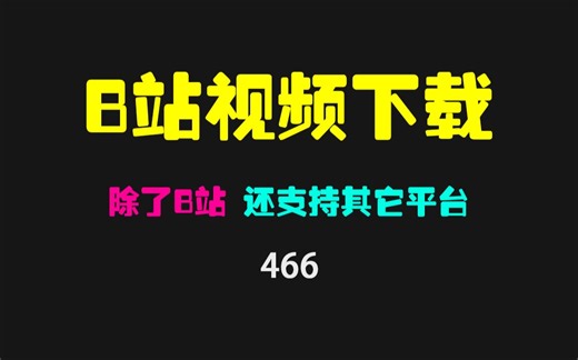 b站视频如何下载成mp4格式？用它最高支持1080P视频