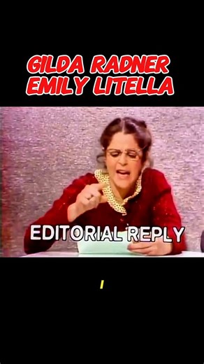 Love Gilda on Instagram: "Gilda Radner as Emily Litella during the 1976 Presidential Elections #fyp #reels #snl"