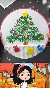 66K views · 575 reactions | Create a festive masterpiece with this 3D Christmas tree drawing! Cut the top of a straw into small pieces to make a unique stamp, dip it in green paint, and stamp the tree shape onto your paper. Add curvy lines for garlands and finish with colorful clay decorations for ornaments. A creative and fun holiday craft that brings your Christmas spirit to life! | Paper Craft Ideas | Facebook