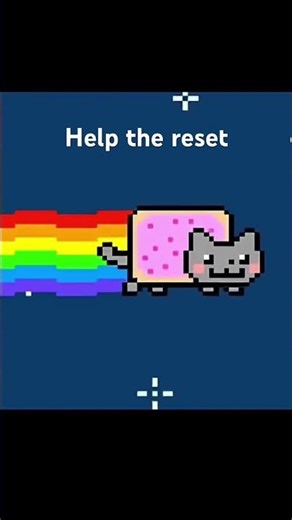 Nyan cat meme reset #funny #minecraft #memes #memereset #games