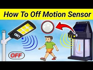 Sample ON OFF Day Night / Permanent off Motion Sensor