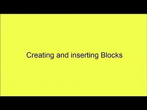 66 Creating and inserting blocks