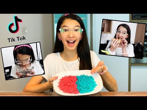 TESTANDO TRUQUES DE COMIDAS DO TIK TOK !! FOOD HACKS VIRAIS | Luluca