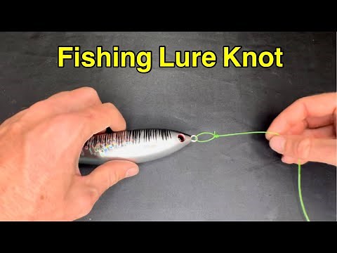 Simple and Strong way to tie a fishing line/ leader to Lure
