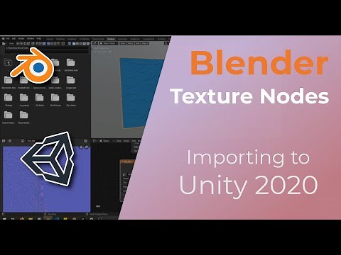 BLENDER to UNITY | Procedural textures, exporting normals