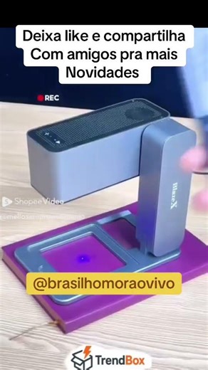 Quer começar fazer gravações a Laser Grava Madeira, Couro e Metal | Controle pelo Celular e PC