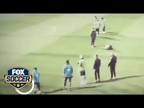Messi attempts a trick shot from 40 yards out | FOX SOCCER