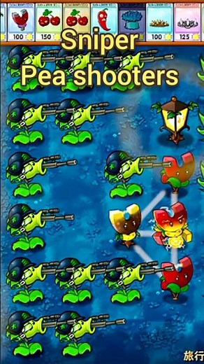 sniper pea shooters pvz fusion #s15